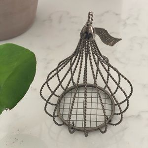 Hershey Kiss Vintage Ornament RARE Stainless Steel Opens Up Christmas